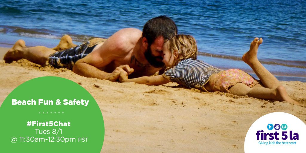 Tomorrow is the #First5Chat on Beach Fun &amp; Safety! RSVP &amp; get info on prizes &amp; special guests: bit.ly/2tKNyfj