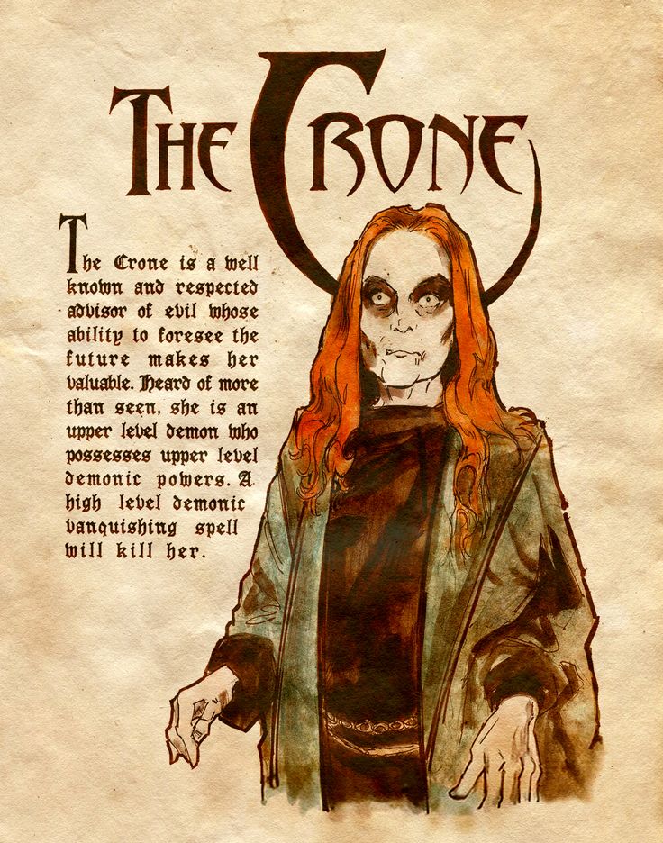 BOSCharmed's tweet photo. The Crone: was a methodical and ruthless upper-level demon noted for her meticulous planning to accomplish her goals. #BOSCharmed #CHARMED https://t.co/bT3fUlnAYU