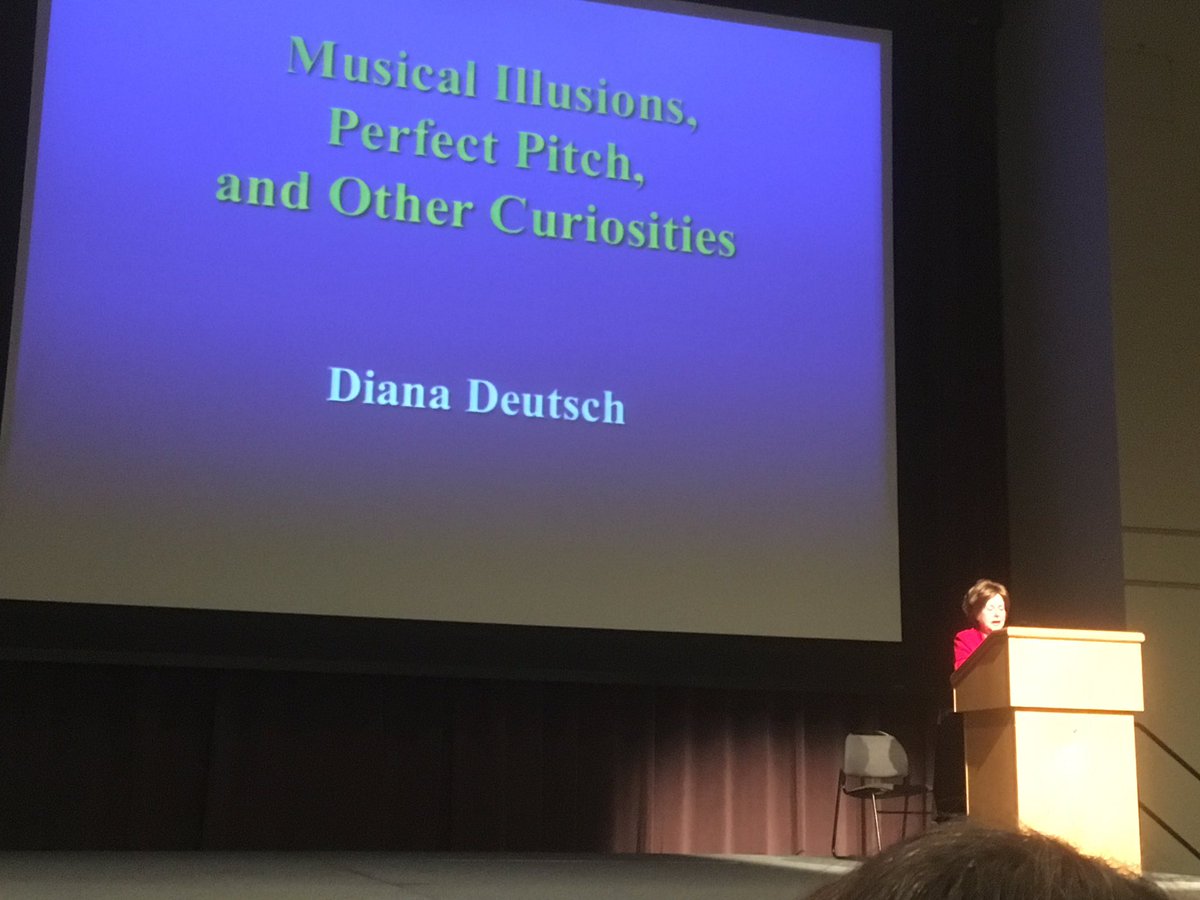 KateStevArtsSci's tweet photo. Is song more than intensified emotional speech? @DianaDeutsch pioneer #musicscience scholar #smpc17 @EditorFamiano #womeninSTEMM https://t.co/45gl3iX0eM
