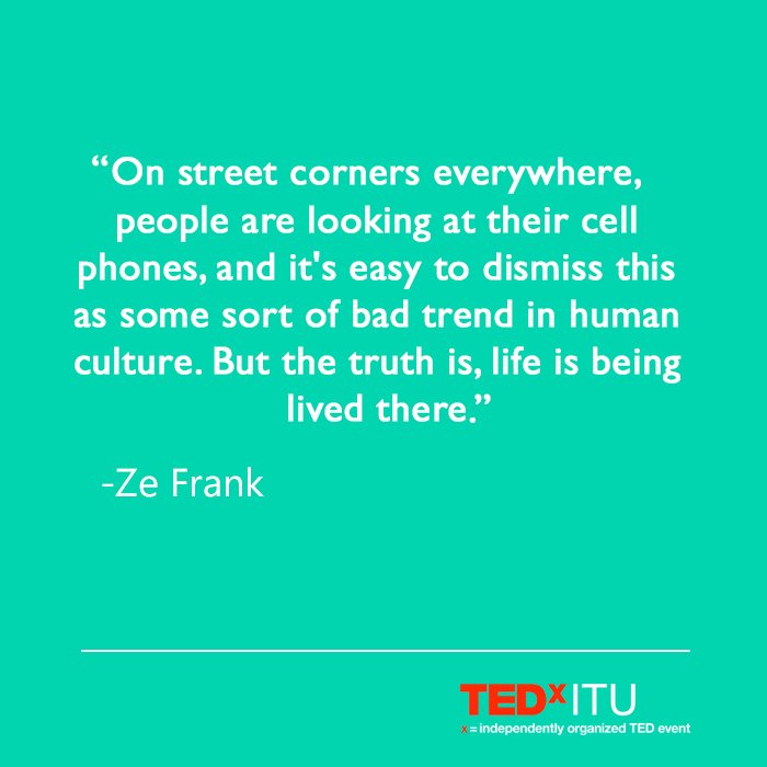 TEDxITUni's tweet photo. #connect #TED #TEDx #TEDQuotes https://t.co/Stn3C0UVVn