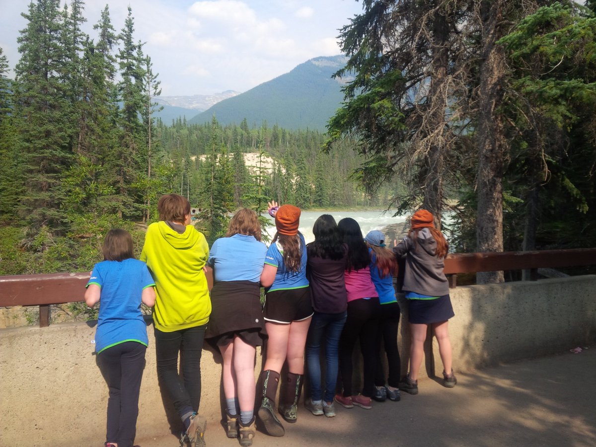 158Pathfinders's tweet photo. Yesterday's Side Trip 2!!! Athabasca Falls for our relaxation and destressing time! https://t.co/QxiIjyCzOQ
