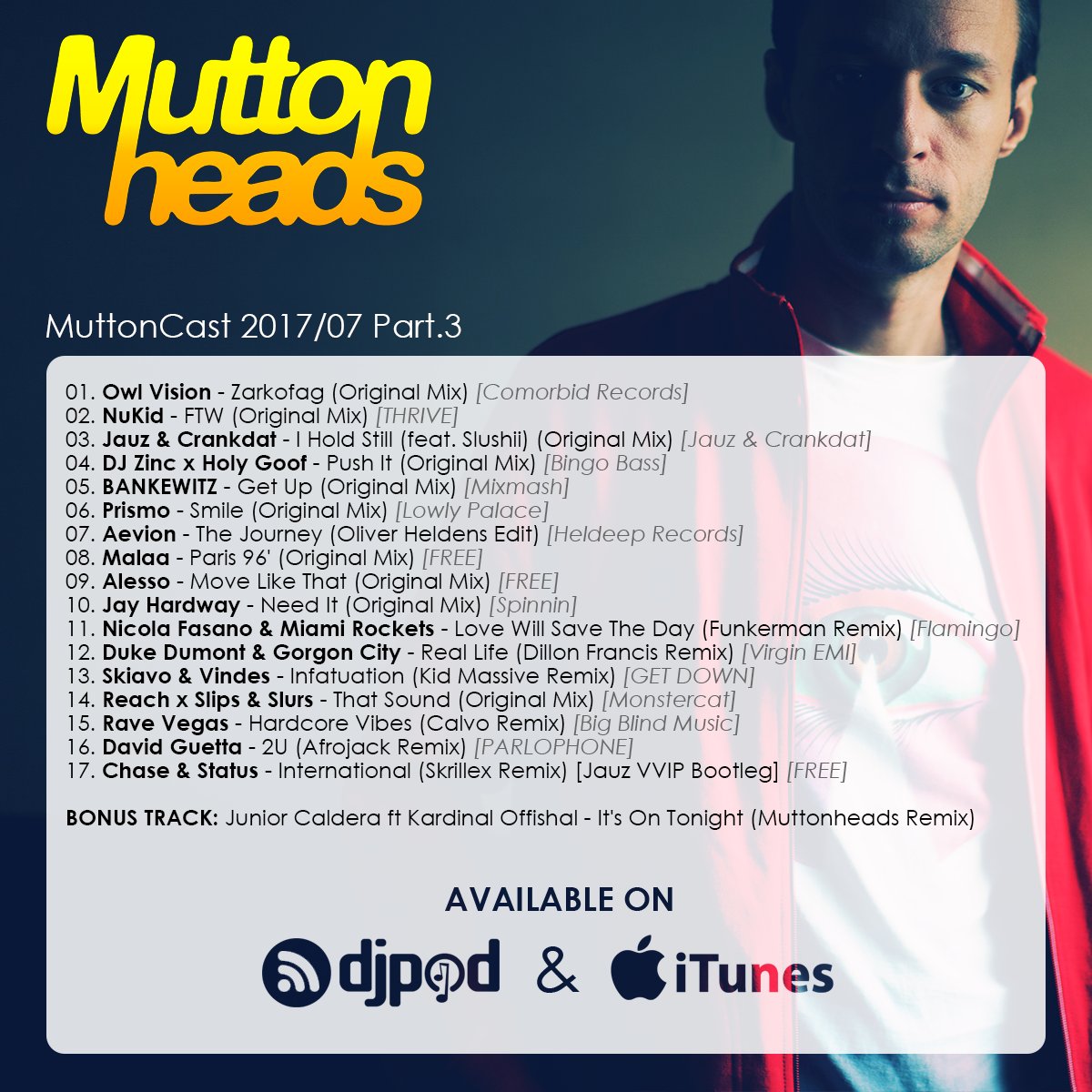 Muttonheads's tweet photo. Fresh tracks for your summer ! Enjoy ;)
🎧 https://t.co/vIl4HX5Wv7 #MuttonCast https://t.co/RE7tzYCcht