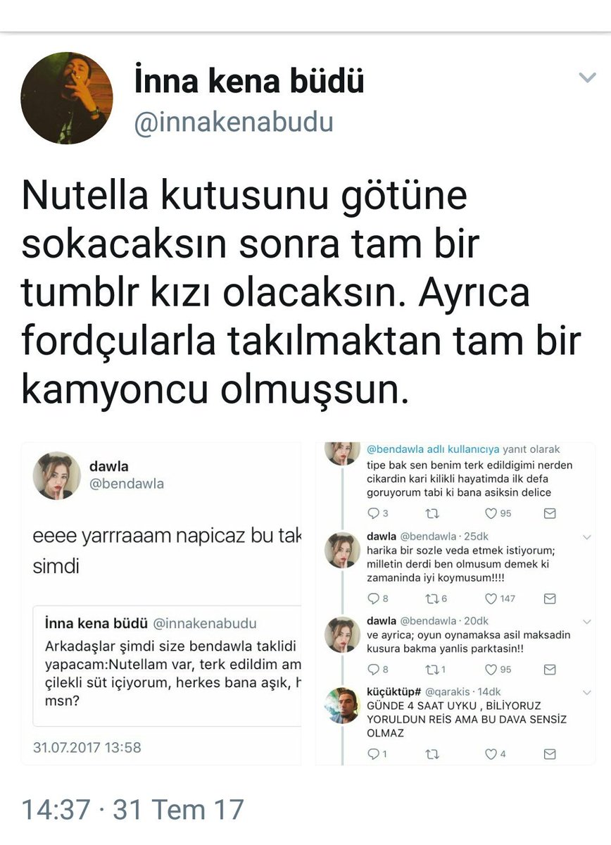 La Gestapique On Twitter Qarakis Reis Tweet Kavgalarina Cikmissin Haber Vermiyosun
