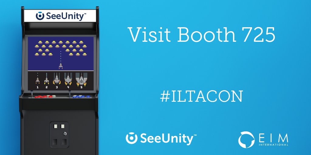 SeeUnity's tweet image. Getting super excited for #ILTACON! Join us and @EIMIntl opening night to play Galaga!