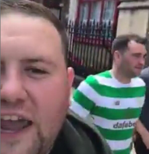 Shy_Society's tweet photo. These are the #Celtic scumbags who sang sickening songs glorifying the death of Lee Rigby.
Who are they? SHARE! https://t.co/dFiGfvKUtp
