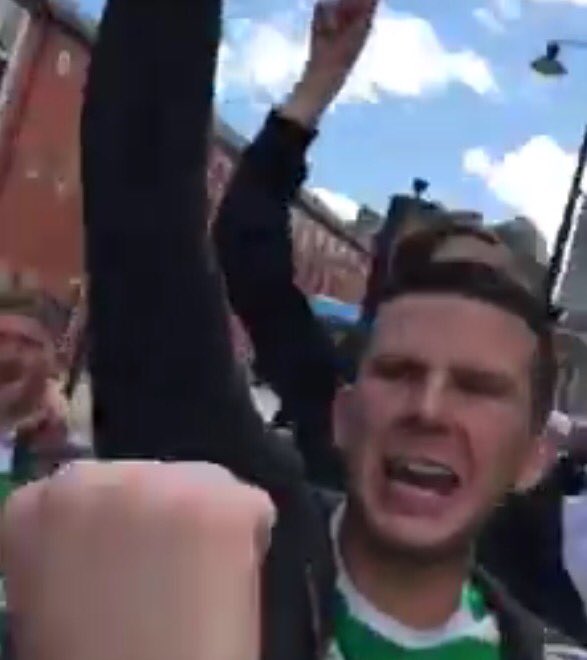 Shy_Society's tweet photo. These are the #Celtic scumbags who sang sickening songs glorifying the death of Lee Rigby.
Who are they? SHARE! https://t.co/dFiGfvKUtp