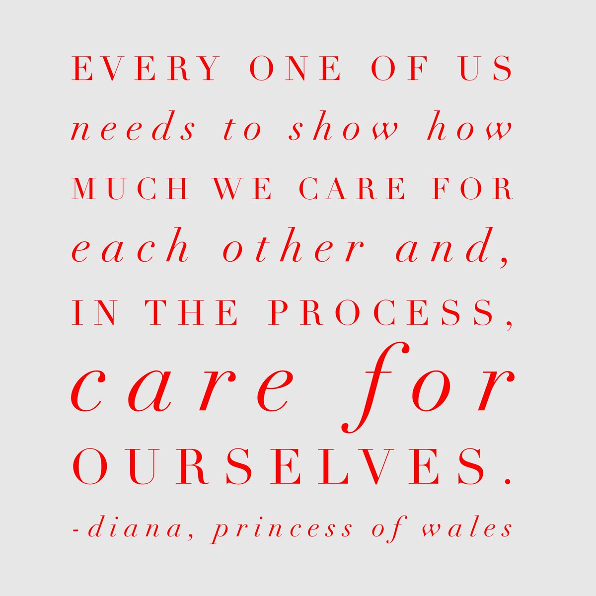 PaulaAbdul's tweet photo. Self-care MUST be a top priority. Then we can care4 others in a healthy way. How will you let Princess Di's words be your #MondayMotivation? https://t.co/dwG4kRijdq
