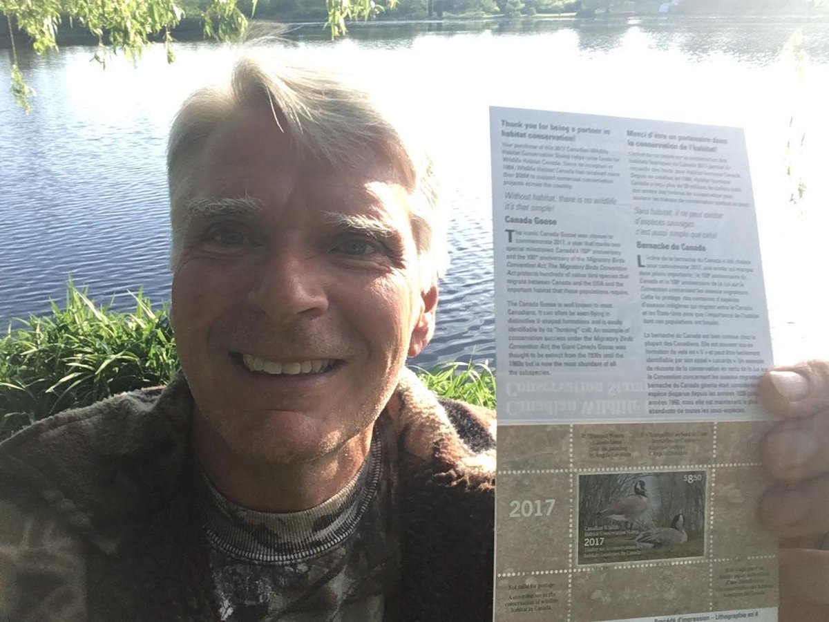 WildlifeHCanada's tweet photo. What does the WHC Stamp mean to you? Show us by taking a selfie with our stamp and using #WHCStampMeans for a chance to win cool prizes! https://t.co/gOBTOt8Zbv