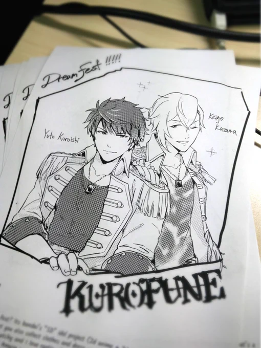 instead of business cards I made a free illustration for otakuthon, please come to table 209 for a copy ✌? 