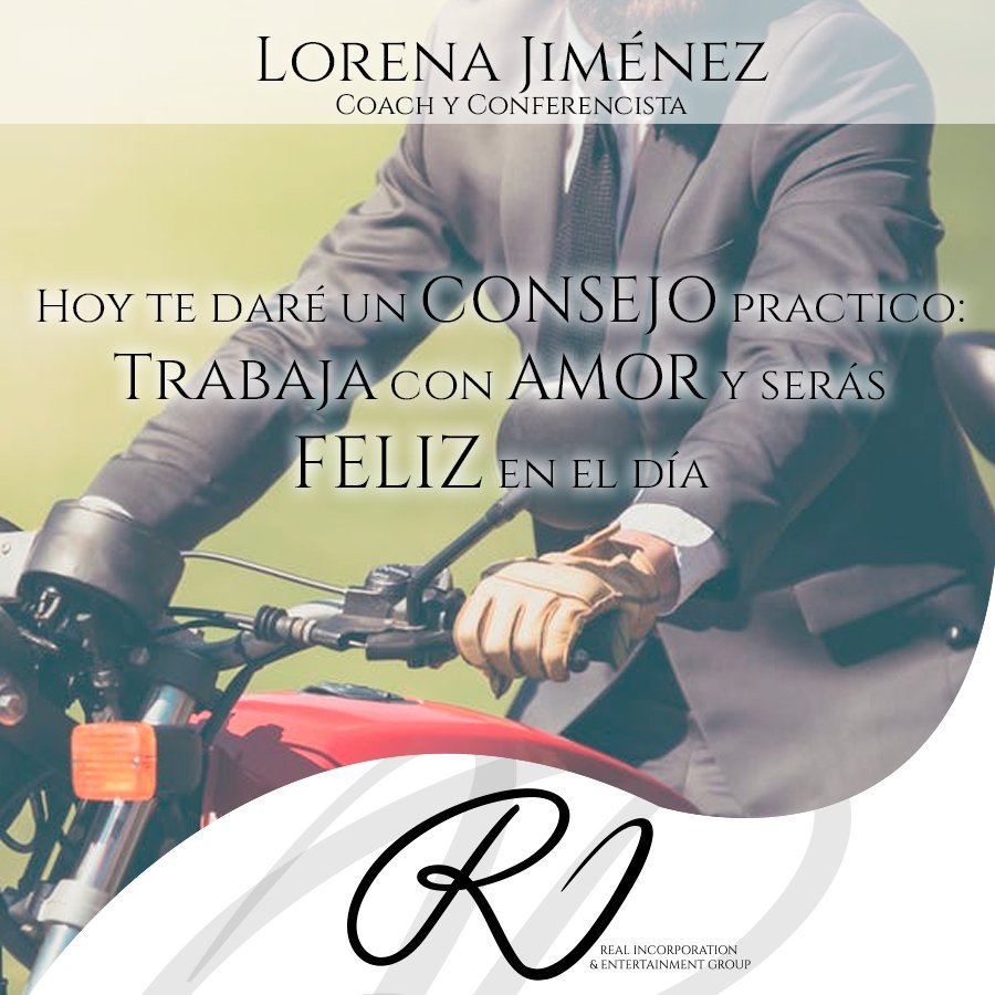 RealIncGroup's tweet photo. Lorena Jiménez, Coach y Mentor. Nos comparte grandes frases para motivar.  ¡Muy pronto en tu ciudad! #Coaching #Mentoring #Motivacion https://t.co/5Jevy1nSHW