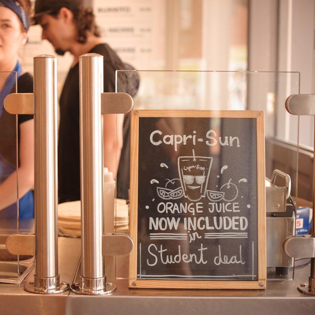 WHAT?! You missed Magic Monday!?! Nevermind, get the student deal with a Capri-Sun now included! #mexican
#burrito #tasty #delicious #foodie