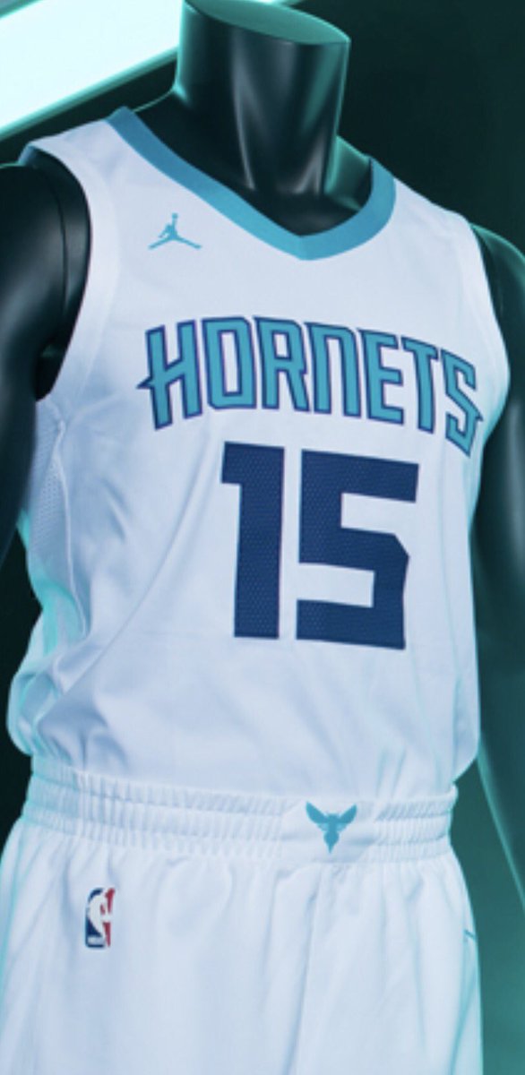 darrenrovell's tweet photo. Up Close: @hornets jerseys with with Jumpman logo. All other teams will have Nike. https://t.co/mIEz0z0Ush