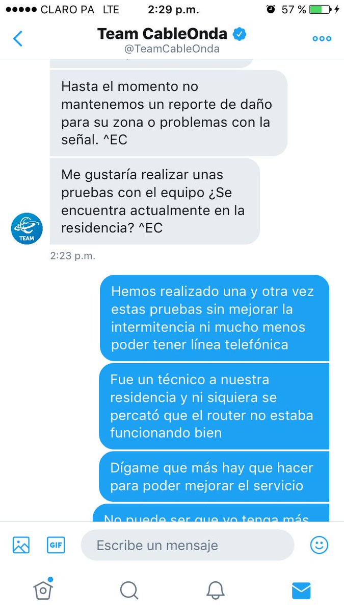 fannydiaz04's tweet photo. Cuantas veces + tengo q reiniciar mi equipo para que su internet y telefonia mejoren? + de 15 días y seguimos @TeamCableOnda @AsepPanama https://t.co/9IM7OG294H
