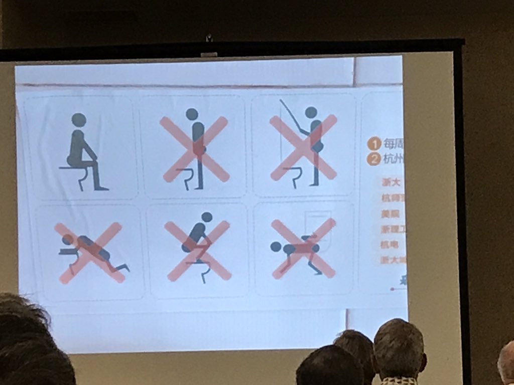 kpnelson42's tweet image. Best slide of #bscamp so far! Ways not to use a toilet (real sign from China).