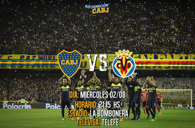 ⚽️ PRÓXIMO PARTIDO

🏆 Amistoso Internacional
🆚 Villarreal
📆 Miércoles
🕕 21.15 hs
🏟️ La Bombonera
📺 Telefe