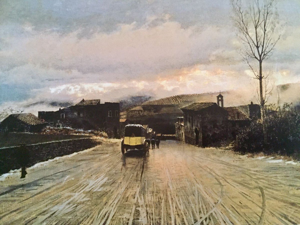 Capodimonte_mus's tweet photo. Ultimo giorno #luglioalmuseo #arteinviaggio
Traversata degli Appennini di G. De Nittis, dipinto alla vigilia del suo primo viaggio a Parigi https://t.co/VAOBfeT4IV