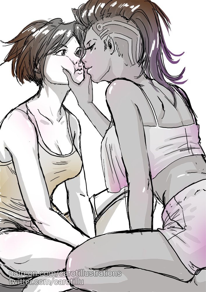 Tracer x Sombra [C] by Sutexii on DeviantArt