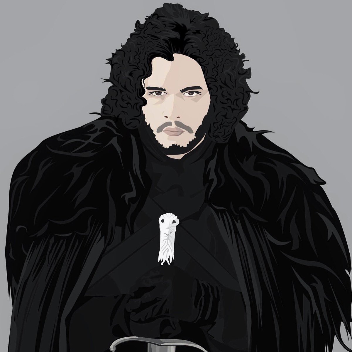 StudentDesignlf's tweet image. Couldnt resist having a go at my favourite character #kitharington  #jonsnow #graphics
