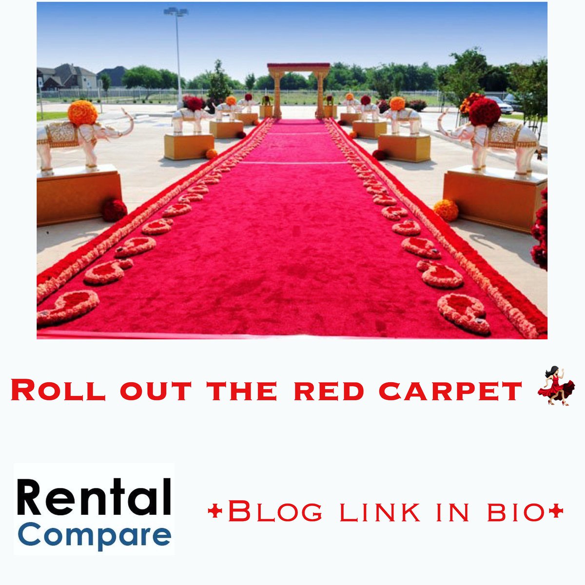 Give your guests the #royaltreatment &amp; roll out the #redcarpet at your next #event! Check out our #blog --> rentalcompare.com/blog/roll-out-…