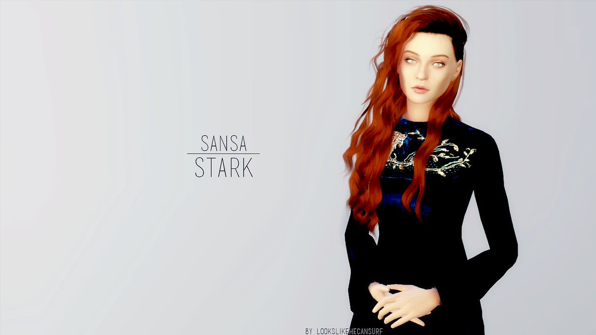 hobbitthair's tweet photo. My attempt of making #SansaStark . #GameOfThrones x @TheSims 4 https://t.co/INEIQKcwqL