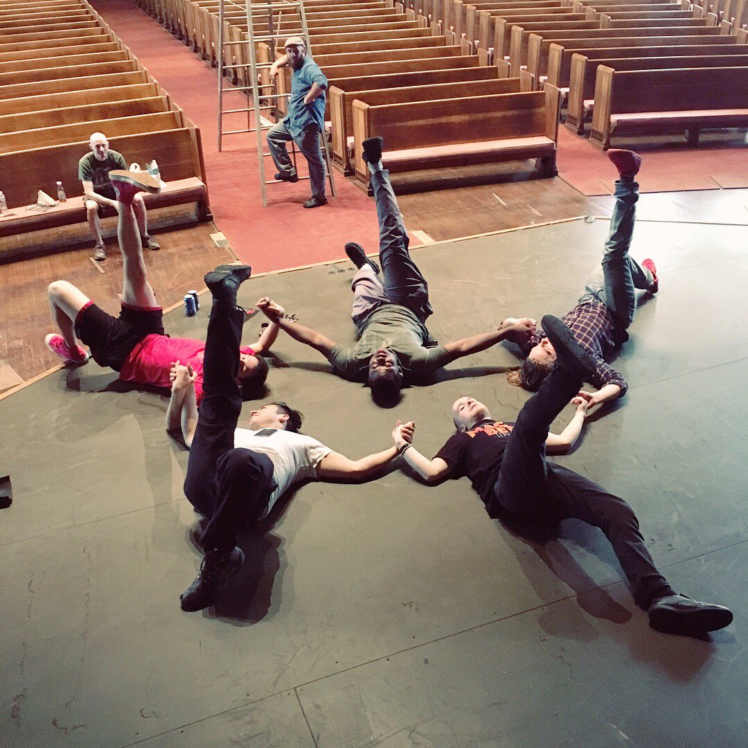 WallByrd's tweet photo. When you have to strike the show, but there's still so much cast bonding you want to do...
#wallbyrd #Macbeth #battlebuddies #actorslife https://t.co/kUSW45nkdO