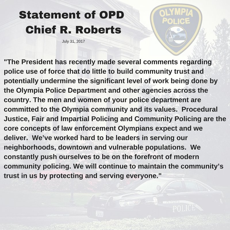 Olympia Police Dept. tweet media