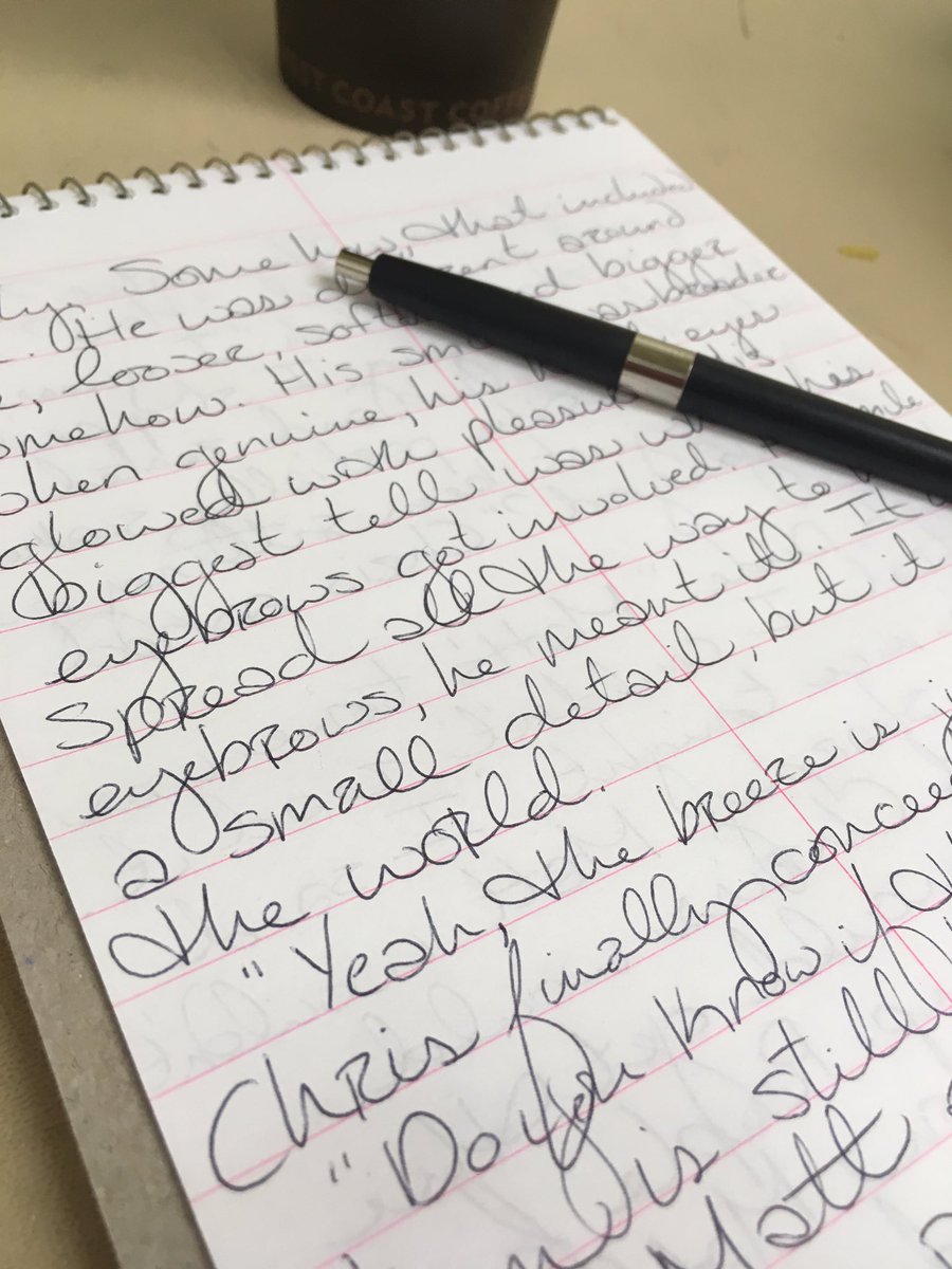 atleighbennett's tweet photo. Finishing it up #OldSchool 
#NaNoWriMo 

Word count: 44,629 https://t.co/fKvXP5q6lY