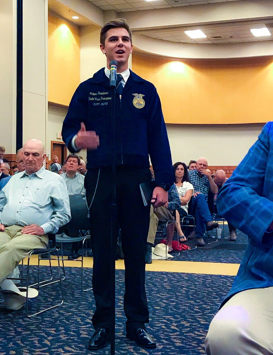 HouseAgGOP's tweet photo. .@FFAFBG Snedecor: We're the future of #ag &amp; we want to continue to feed, fuel, clothe, shelter &amp; compete as Americans. #TheNextFarmBill https://t.co/FIaIrtVMvv
