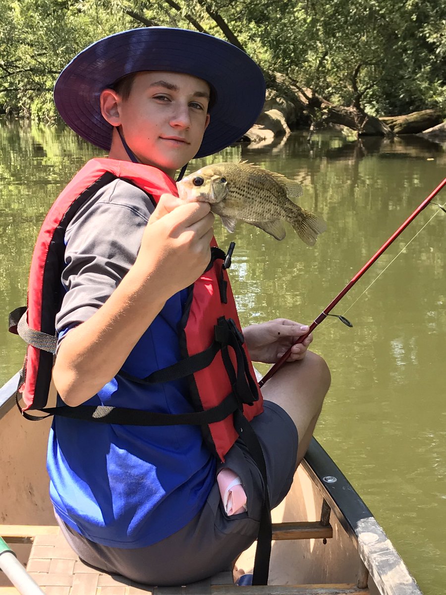 BrentCase1's tweet photo. #ClintonRiverCharters - Fishing Report - They're biting ..... Ty's 1st Catfish ...+10lbs -Walleye-Rock Bass and we cleaned the river. https://t.co/bIDMp2TBnR