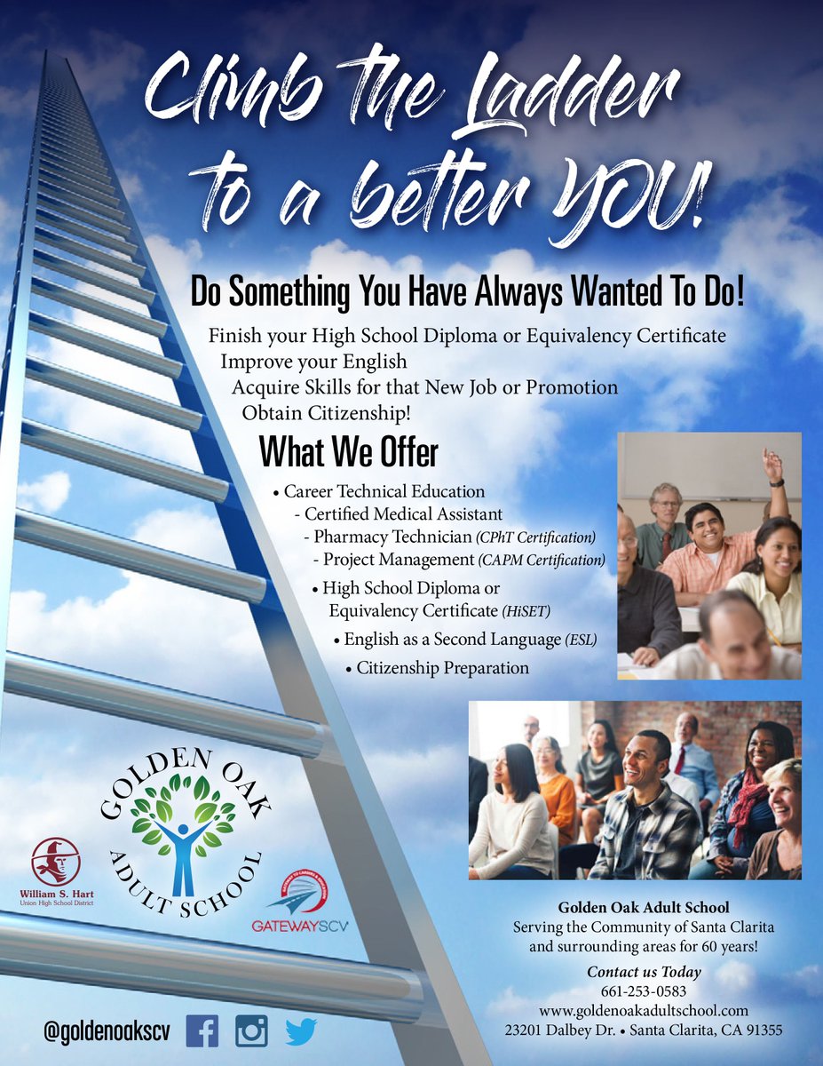 GoldenoakSCV's tweet photo. Back from summer break! Registration is now open for fall classes. https://t.co/8CgC4VxBFy #adulted #fallclasses https://t.co/GgYZB9v3KM