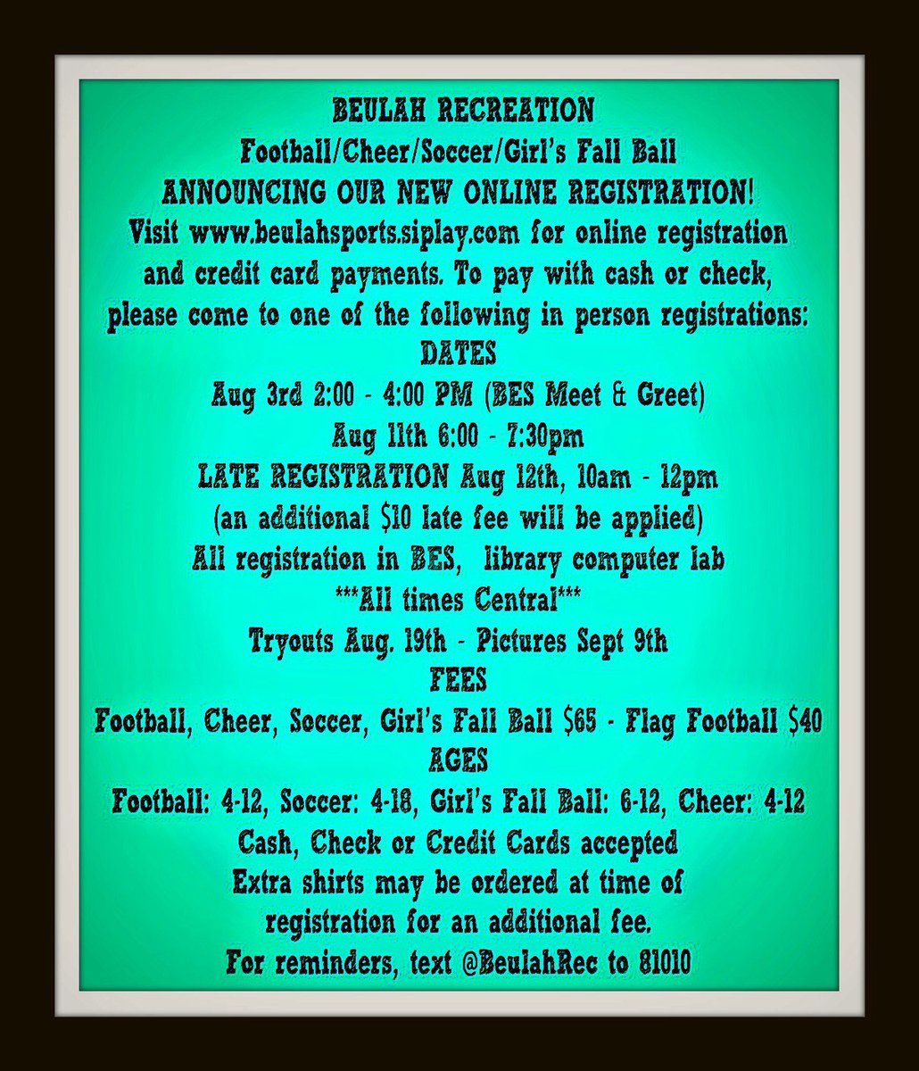 Beulah Recreation tweet media