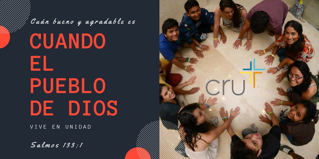 CruGuayaquil's tweet photo. "Cuán bueno y agradable es cuando el pueblo de Dios se reúne en armonía." Salmos 133:1
#SinParedes
#CruGuayaquil https://t.co/cdFhX6gGjZ