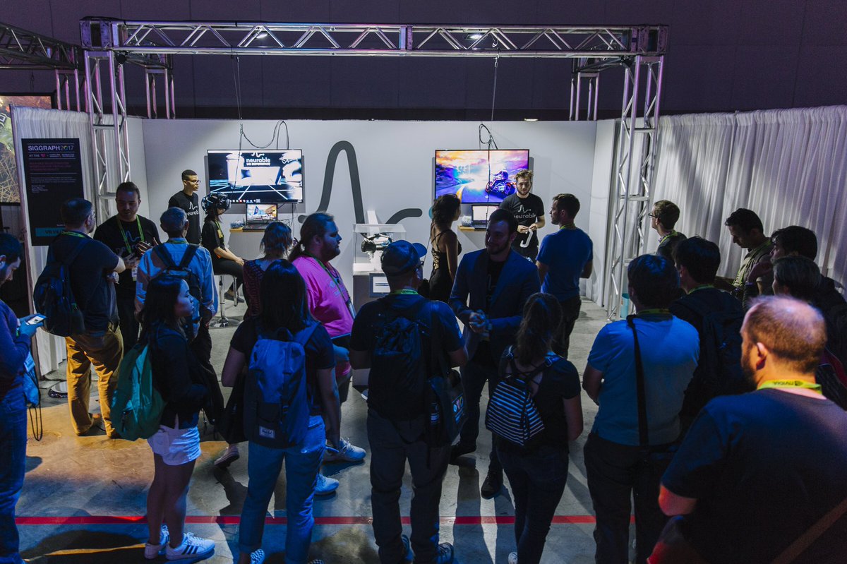 It's amazing to show Neurable to the world. Come to #SIGGRAPH17 and try it out! #BCI #VR #AR