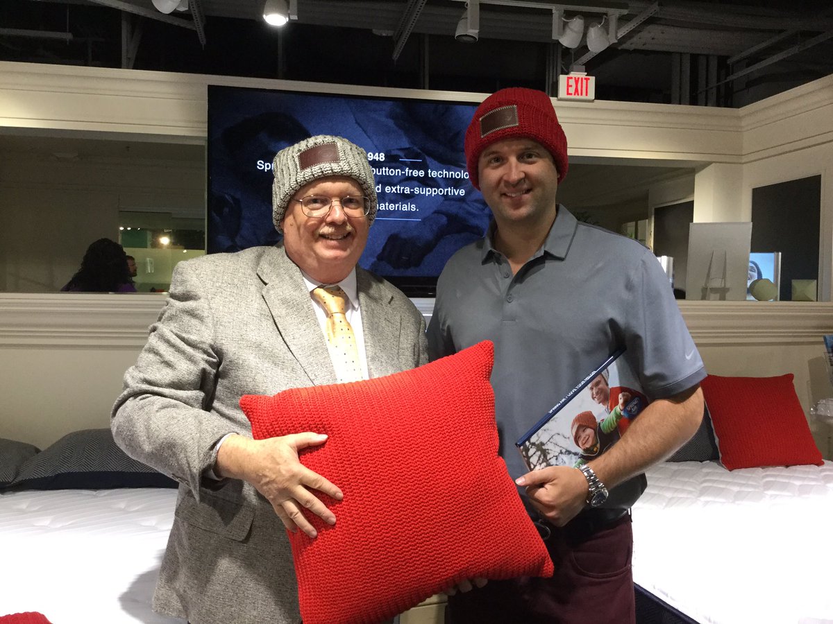 DT_Perry's tweet photo. Nick Bates and I don Love Your Melon hats @SpringAirInc in support of pediatric cancer research. @N_A_Bates @LasVegasMarket #helpingkids https://t.co/IC29XDukTs