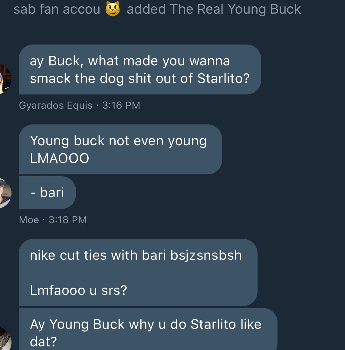 THEDINGOJOHNSON's tweet photo. Lmfao at this group chat I'm in https://t.co/qTTdqQveeS