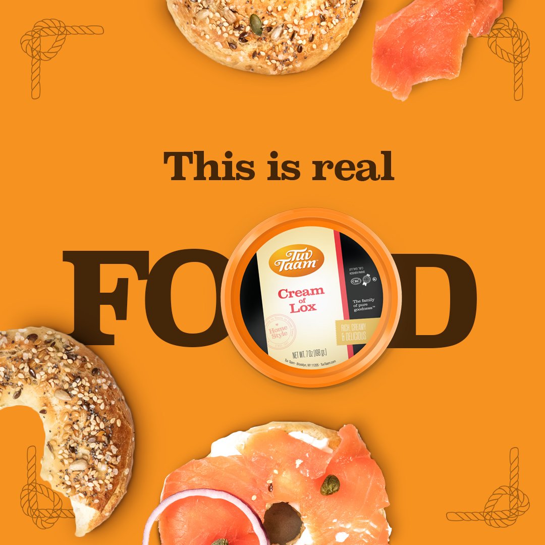 tasteTuvTaam's tweet photo. Perfect pre-fast meal, our rich, creamy and delicious cream of lox dip on a bagel. When you need it we've got it, #thisisrealfood. https://t.co/hboveIXllK
