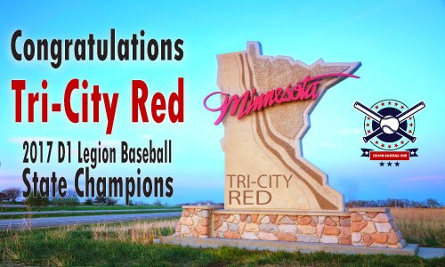 legionhub's tweet photo. ***BREAKING*** CONGRATS TO TRI-CITY RED - YOUR 2017 D1 MINNESOTA LEGION BASEBALL STATE CHAMPIONS! https://t.co/eOlaEZr9G8