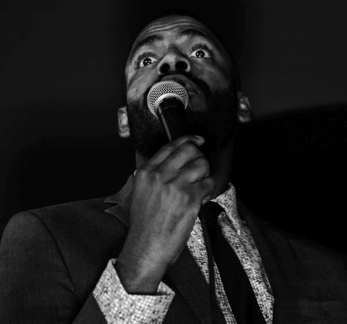 suitedcomedy's tweet photo. @barvonblaq jokes were as clean as he was!! Thanks for dropping in Friday night #SuitedComedy https://t.co/A2lXFK6nwe