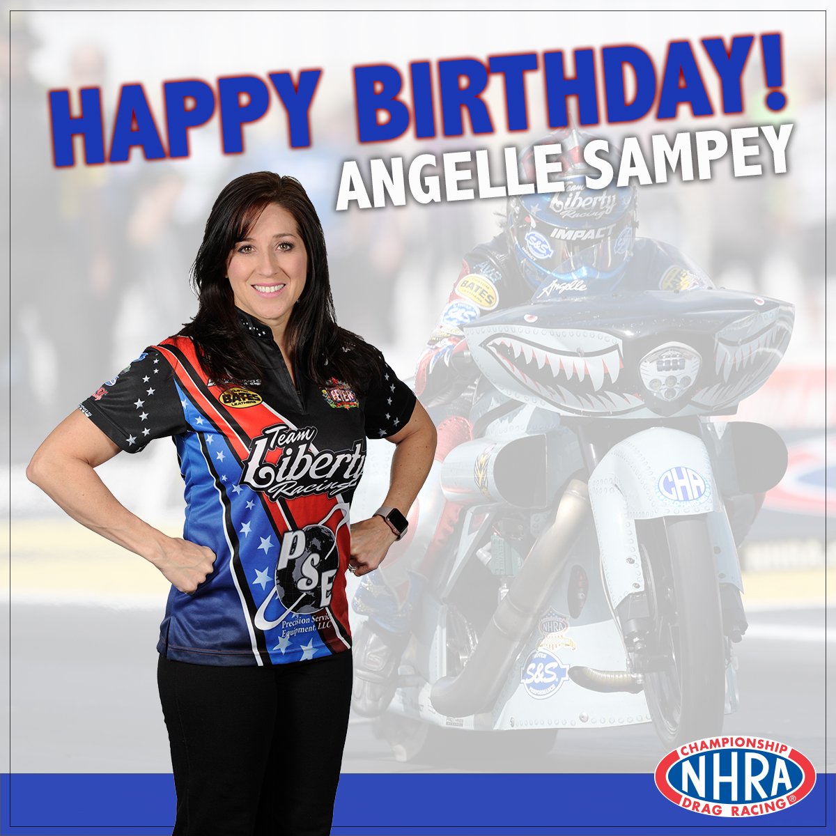 NHRA's tweet photo. Help us wish @AngelleSampey a very HAPPY BIRTHDAY! https://t.co/ZGo3MZmgvE
