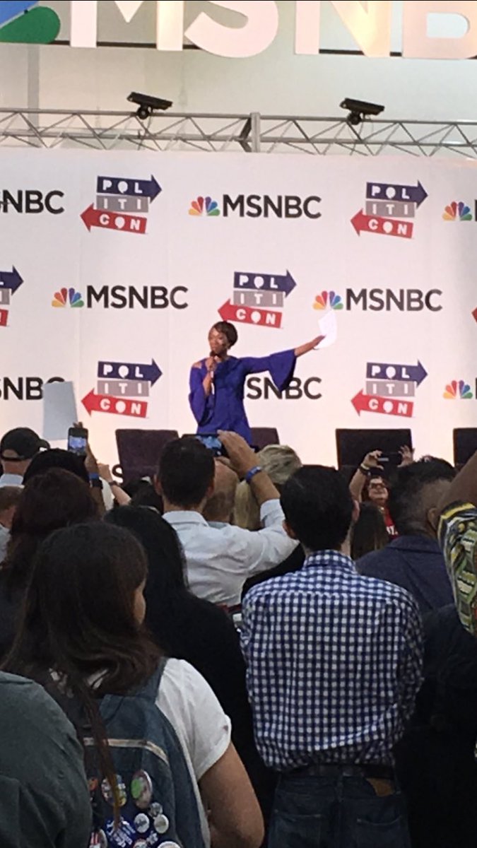 payneme's tweet photo. @JoyAnnReid greeting her fans at #Politcon2017 yesterday!#maddow https://t.co/N2PmliiAwG