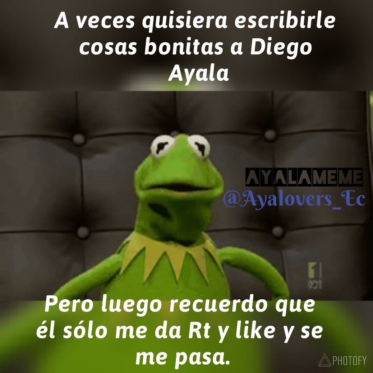 Ayalovers_Ec's tweet photo. @diegoayalamx #MeCreoMuchoCuando Diego dice que es fan de los #AyalaMemes 😂. Aunque cuando le escribo él sólo me da Rt's y 💔 #NoCierto #AVecesSi 😂😂 https://t.co/dnDN2dRYkQ