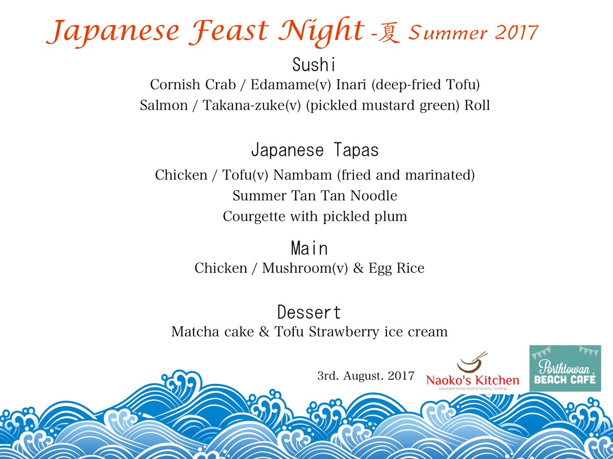 Naokoskitchenuk's tweet photo. *Japanese Feast Night @PorthtowanCafe* with 46 people, such a big social night! See you on this Thursday everyone #sushi #localingredient https://t.co/7yZf8uFu45