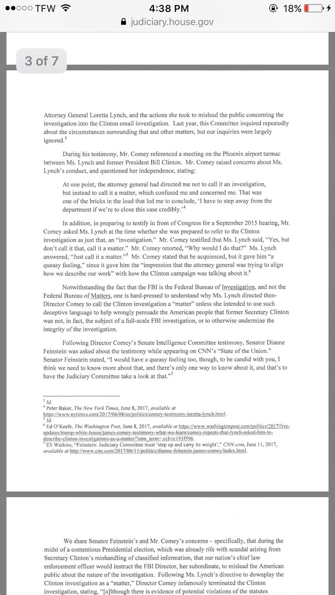 patriot_jaynews's tweet photo. @realDonaldTrump @POTUS @HillaryClinton @LauraLoomer @BasedMonitored Congress just called for special investigation on Hillary! 👇🏻con 7pgs https://t.co/FF9VIXtWEH