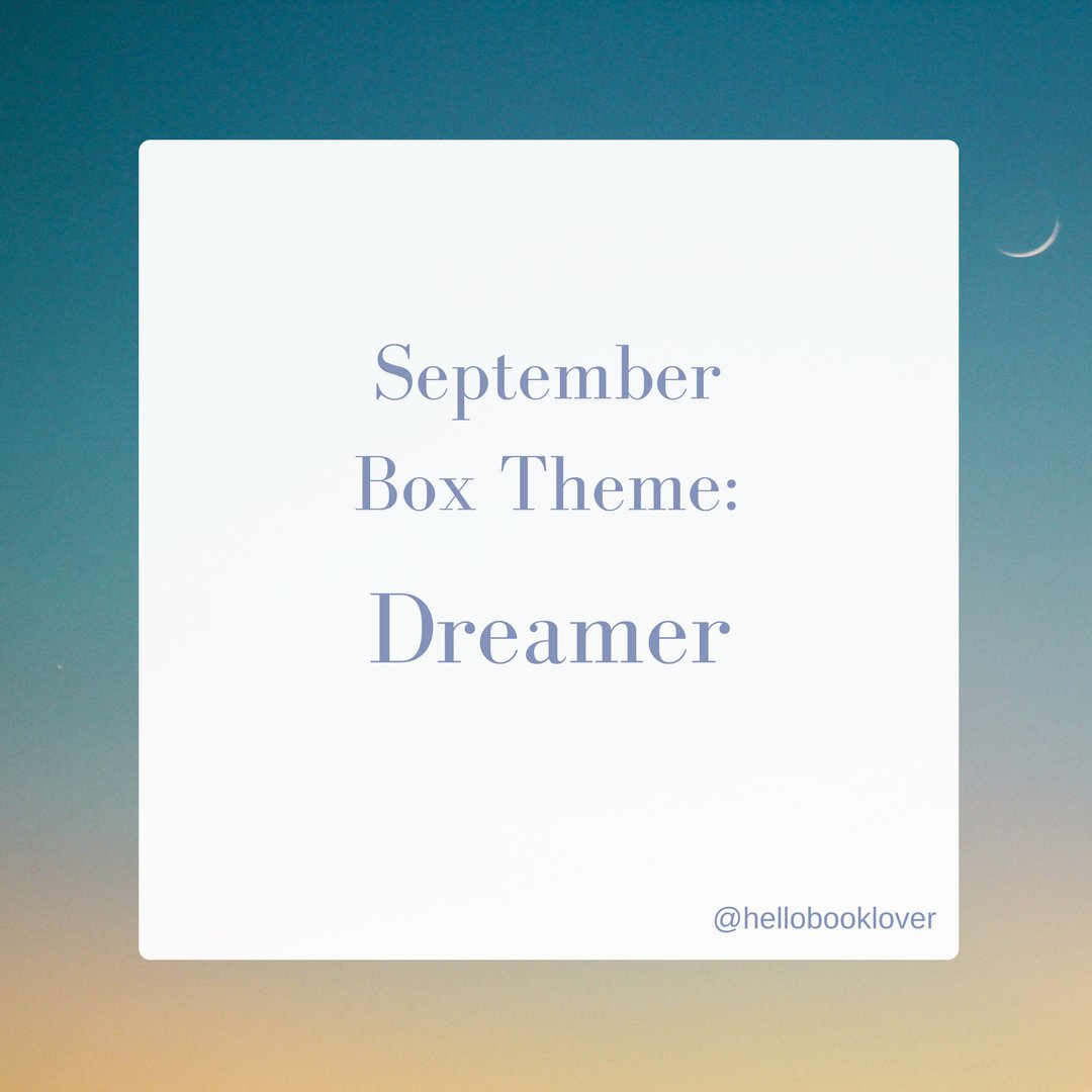 hellobooklover's tweet photo. We are excited to announce the theme of our September Box: Dreamer ✨🌛🌟 Subscribe now to get yours! 💫 #dreamer #subscriptionbox #booklover https://t.co/jwabwBoG2g