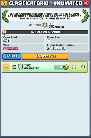 UNLIMATED_ESPOR's tweet photo. YA ESTA DISPONIBLE EL TORNEO PARA ENTRAR AL EQUIPO PARA OBTENER LA CONTRASEÑA RECUERDEN ENTAR EN https://t.co/HjsEGNS6cf https://t.co/vF1Npb4WE1