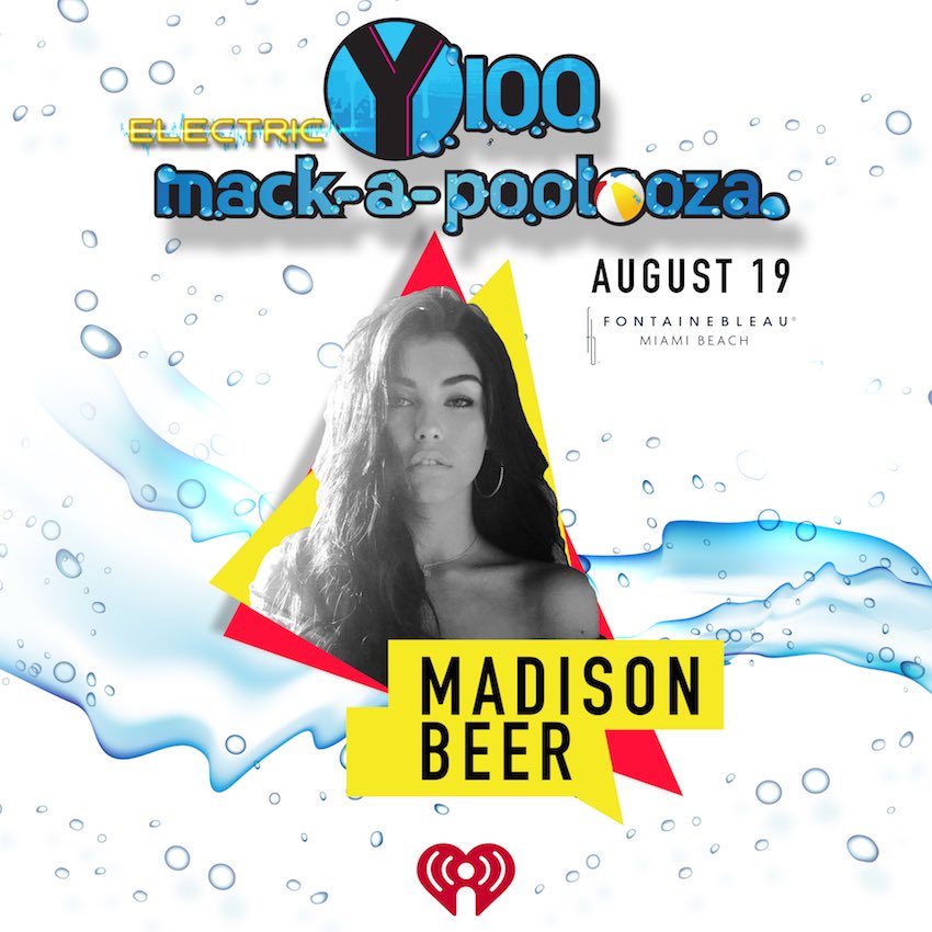 Y100MIAMI's tweet photo. Our Electric #Mackapoolooza lineup is HUGE!!! @CedricGervais @CheatCodesMusic @madisonbeer &amp; @MOMOMOYOUTH on 8/19 at @fontainebleau 🙌🏽🙌🏽 https://t.co/8Iz4RmElyj