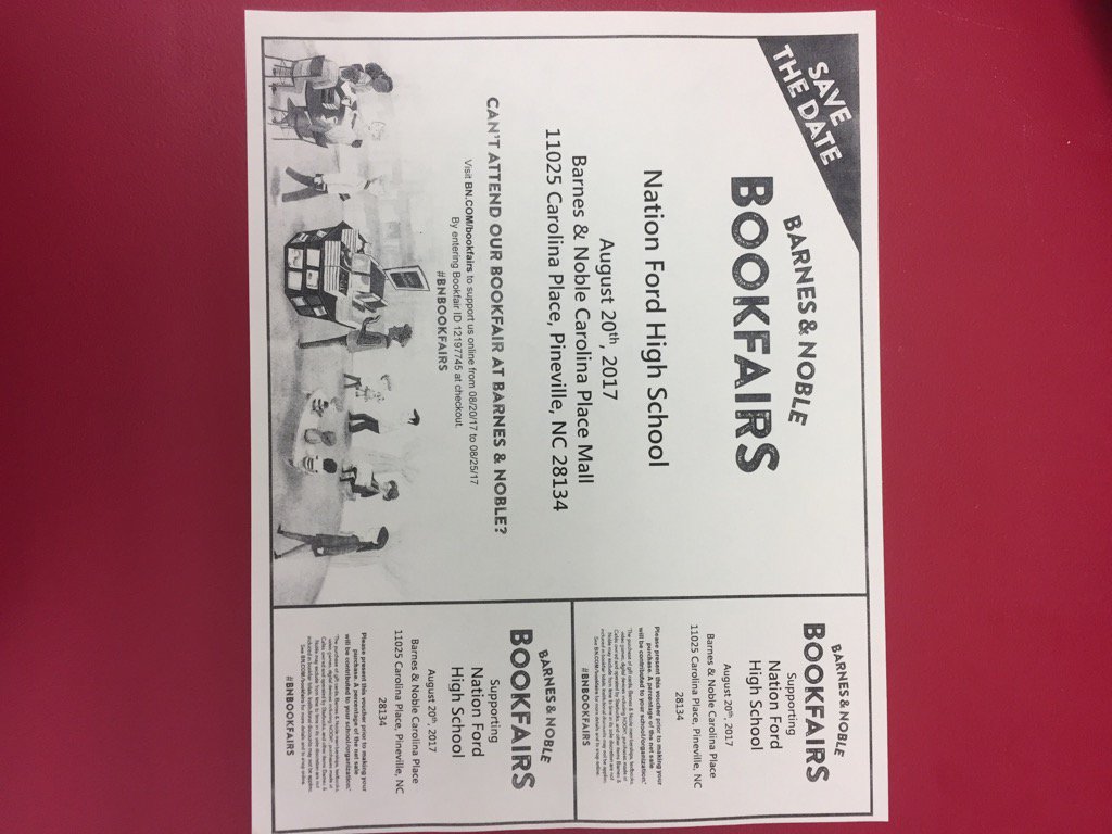 Nation Ford H S 1 On Twitter Nfhs Partners W Barnes Noble