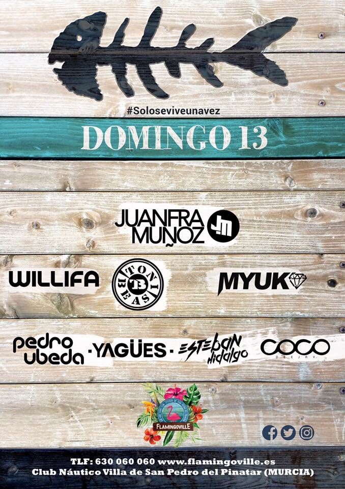 Tú y yo salimos a bailar, domingo 13 en <a href="/flamingo_ville/">FLAMINGOVILLE</a> nuestro encuentro! Porque la vida es solo una y... #SoloSeViveUnaVez