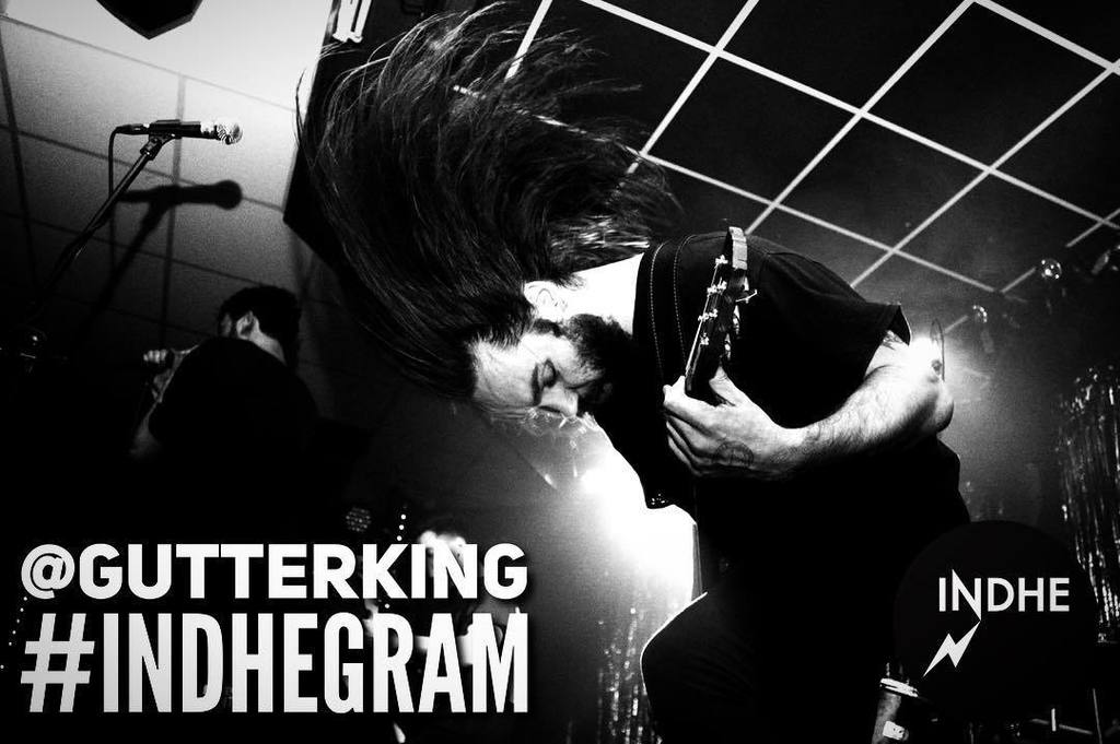 INDHEartists's tweet photo. #INDHEgram Takeover: Andy Gillan aka @gutterking of @palmreadergram. All-round rock god and touring jedi. This week. We PUMPED ⚡️⚡️⚡️ https://t.co/JFkQEUvYoL