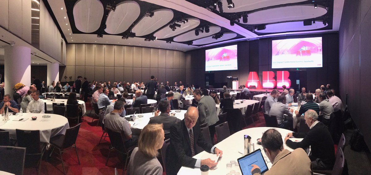 ABB_Australia's tweet photo. Live from the 2017 ABB Digital Transformation Summit. Stay updated on the digital innovations and presentations #ABB_DigitalFuture https://t.co/5My18VusTe